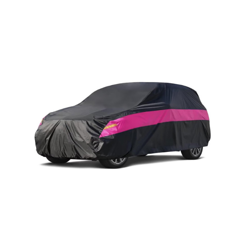 Housse de protection complète pour voiture en taffetas de polyester de couleur croisée