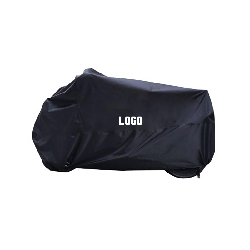 Housse de moto ample noire en taffetas de polyester avec logo imprimable