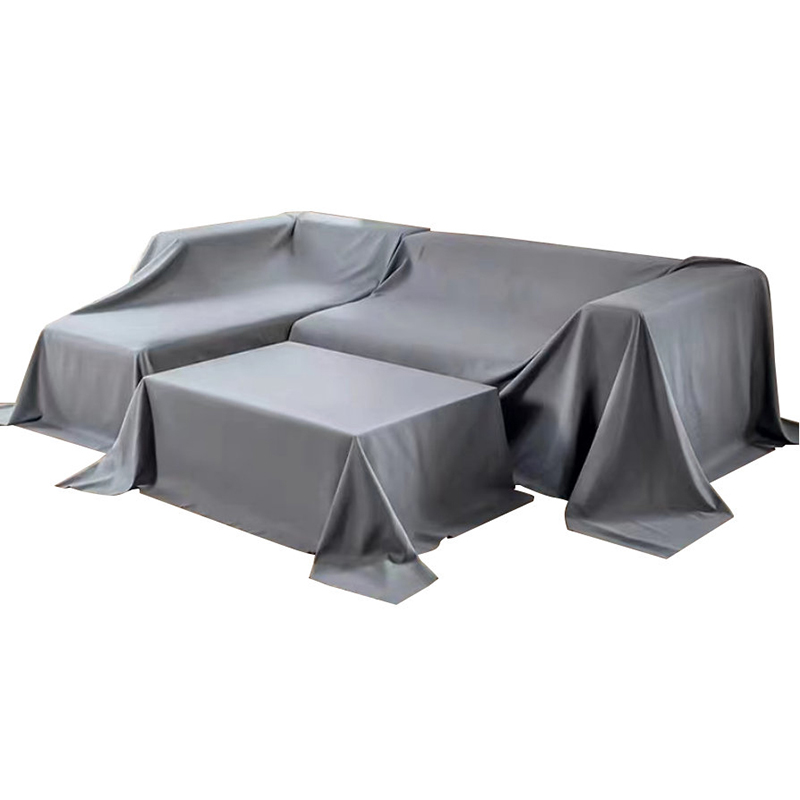 Housse de meuble PE en polyester gris foncé